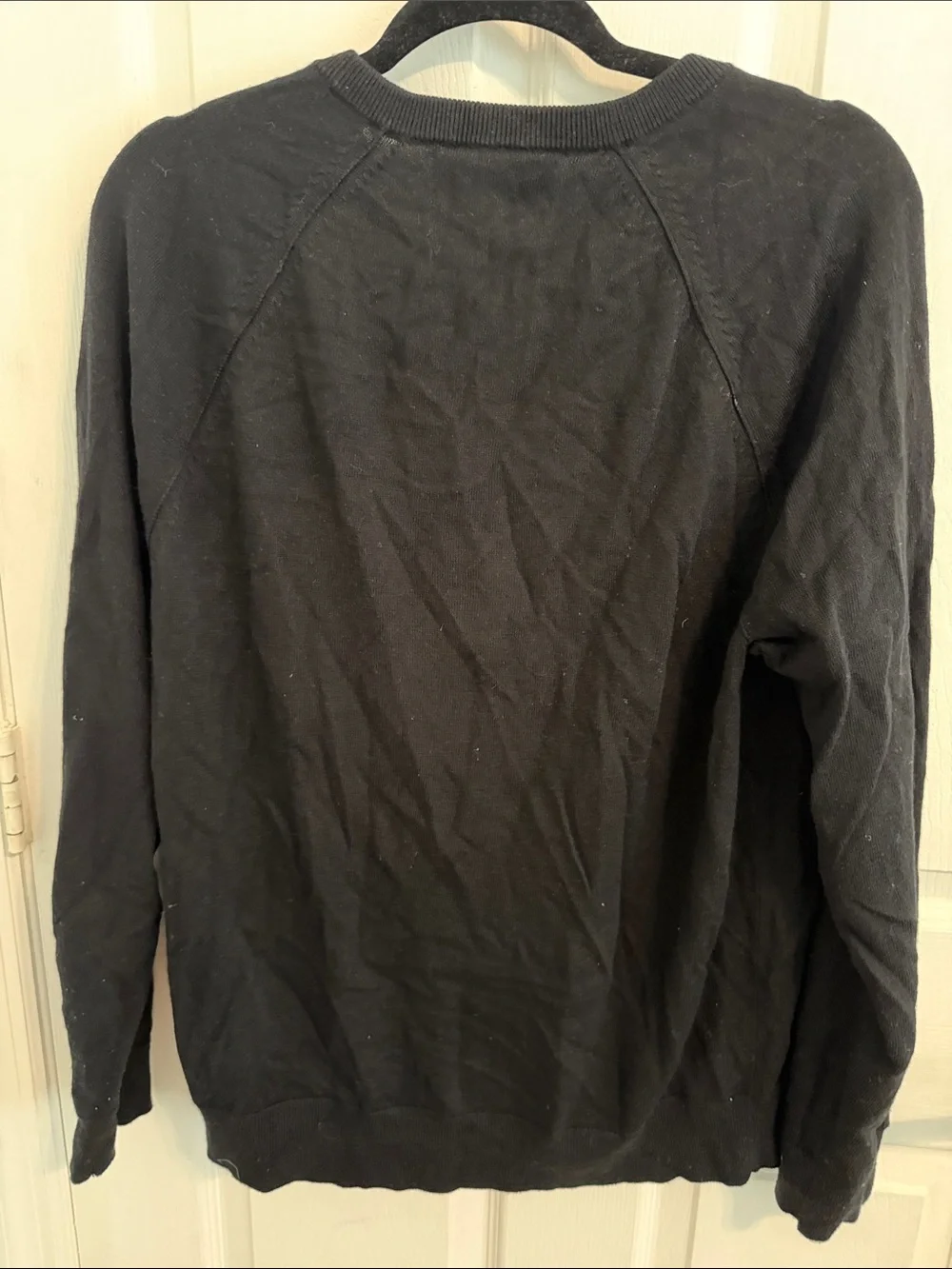 Banana Republic Men's Black Crewneck Pullover Sweater